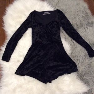 Urban Outfitters Romper Velvet